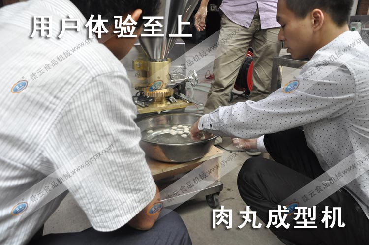 實(shí)心魚(yú)丸成型