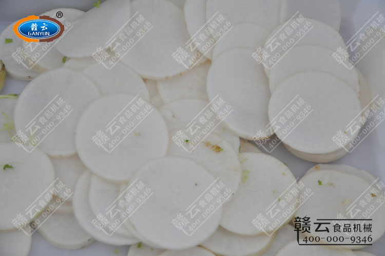 切白蘿卜片效果