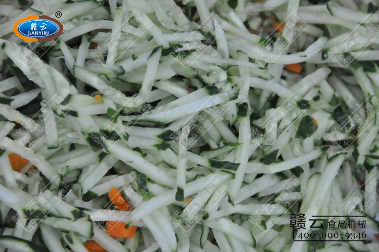 切黃瓜絲的效果