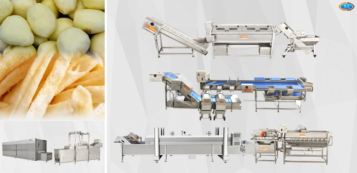 速凍薯條生產(chǎn)線技術(shù)解決方案設(shè)備展示 速凍薯條生產(chǎn)線技術(shù)解決方案設(shè)備展示